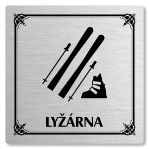 Lyžárna, 148x148mm, stříbrná, Nebraska